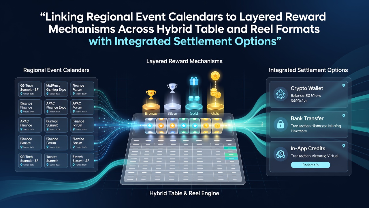 Regional event calendars integrated with casino reward systems across table games and slots