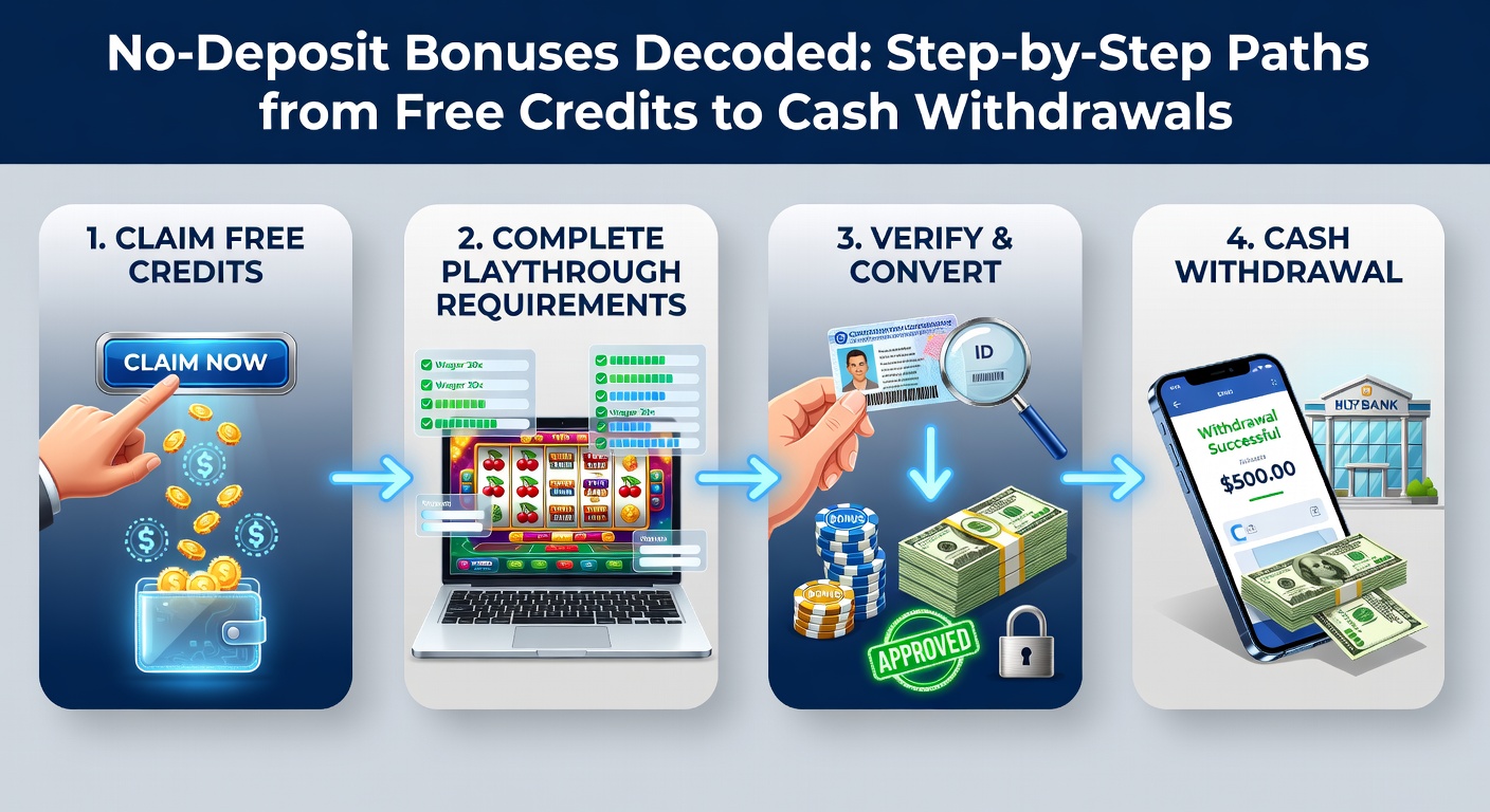 Infographic detailing wagering requirement calculations with examples from slots to table games