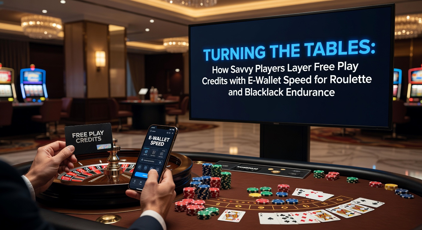 A focused player at a digital roulette table, phone in hand displaying an e-wallet app amid stacks of chips and free play credits on screen