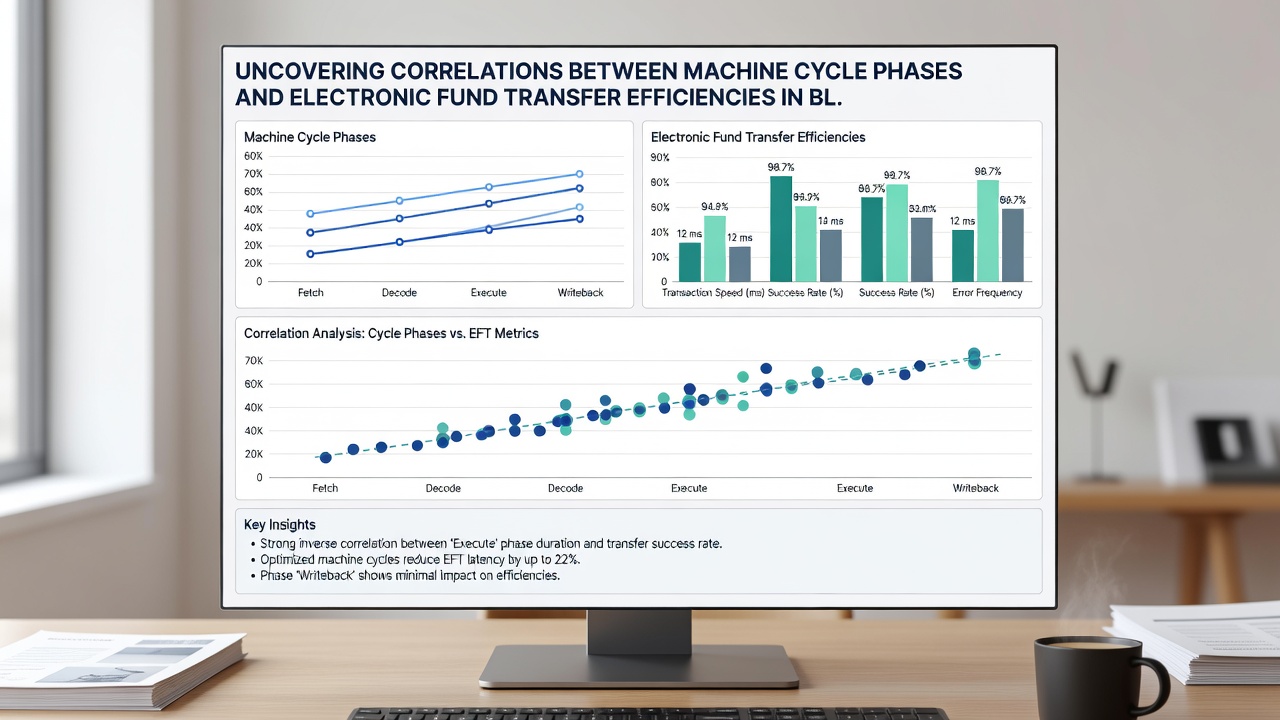 Chart displaying electronic fund transfer efficiency metrics across different gaming cycle phases in blended casino environments