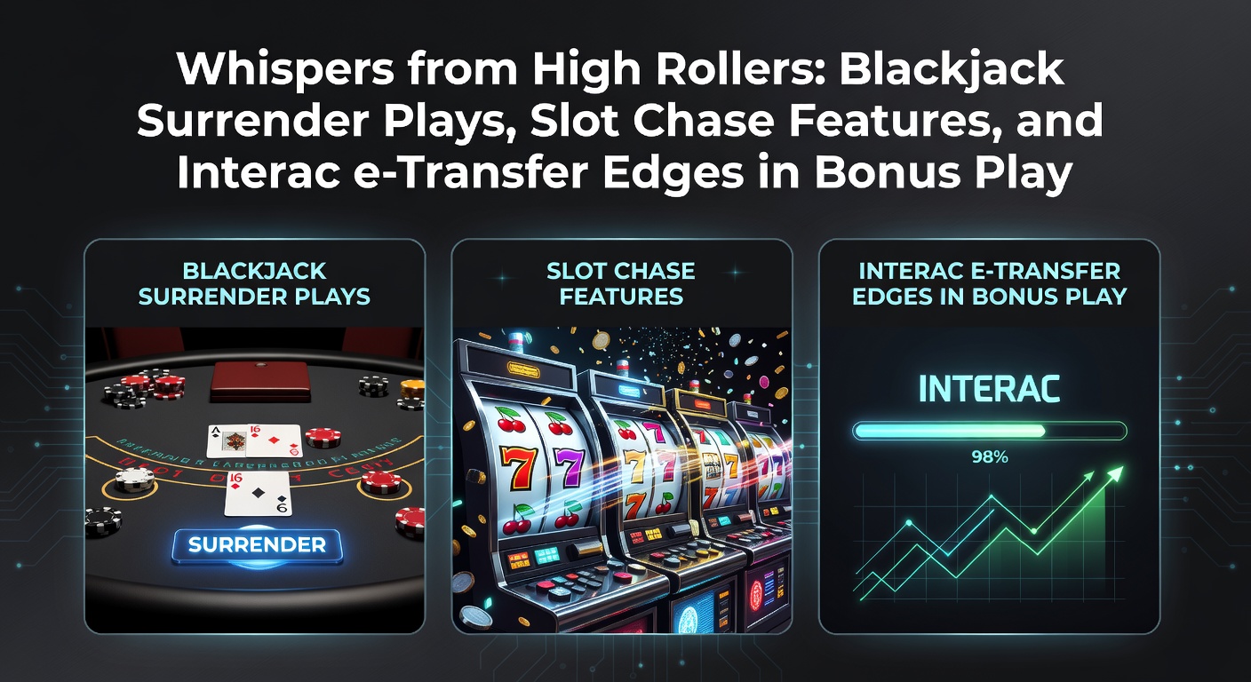 High roller intently studying blackjack cards at a dimly lit table, surrender option highlighted in strategy overlay